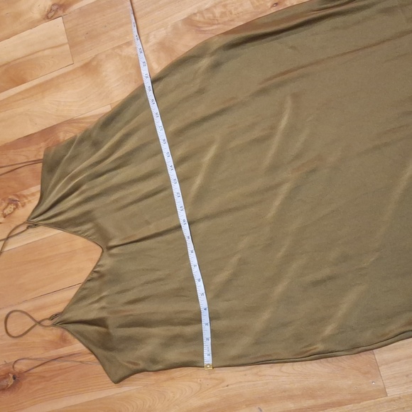Banana Republic Dreamer Silk Maxi Dress In Cargo Green Size Large Cocktail Party - Picture 13 of 16